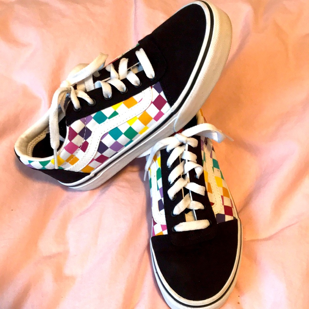 Multi check vans sz 3